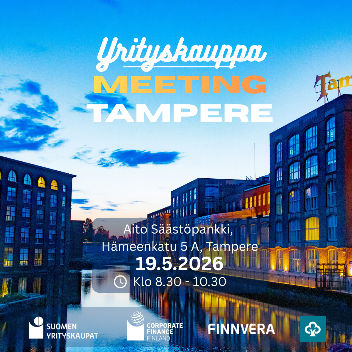 19.5.2026 Yrityskauppa Meeting -Tampere